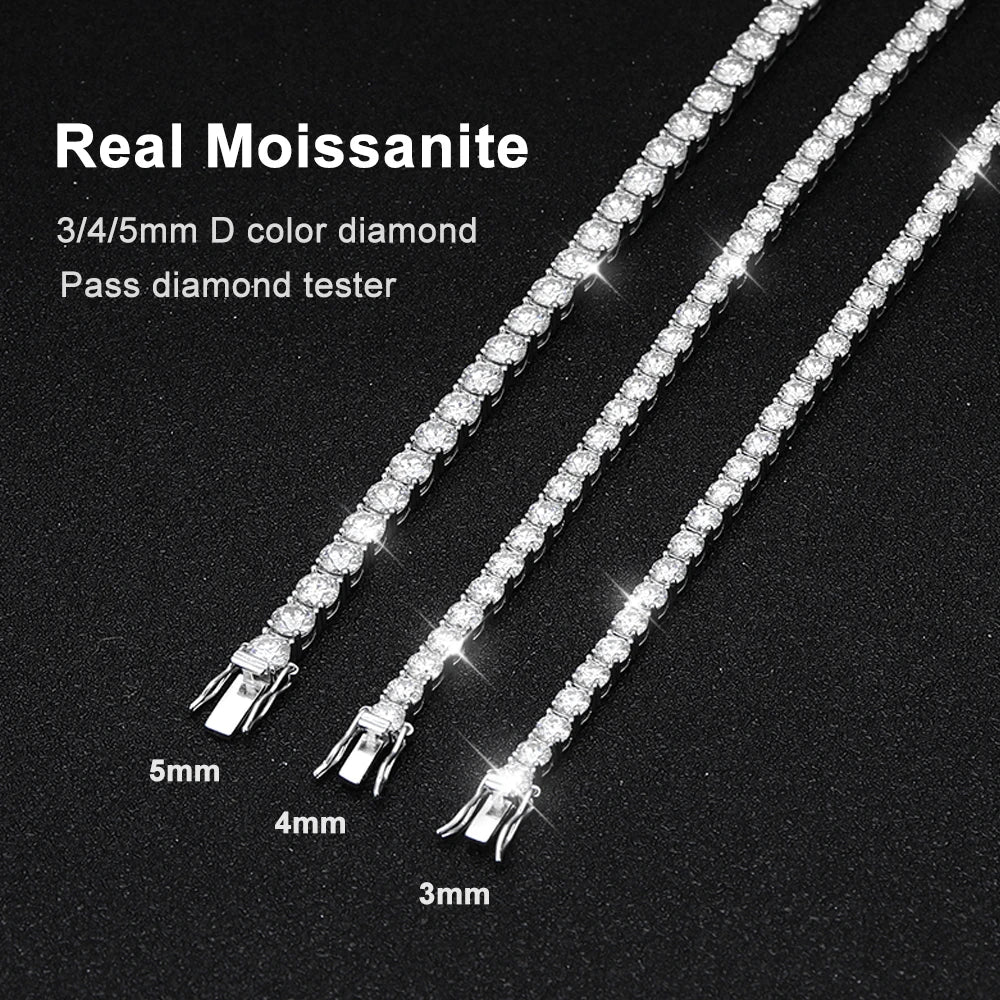 Pulsera "Tennis Moissanite" VVS1 | Certificada | D-LINK