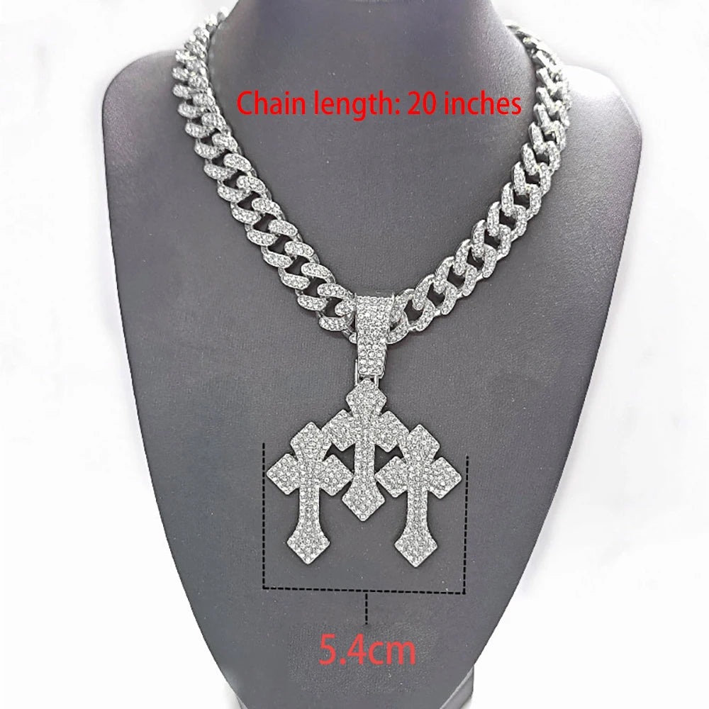 Collar "Urban Cross" Iced-Out | Estilo Impactante | D-LINK