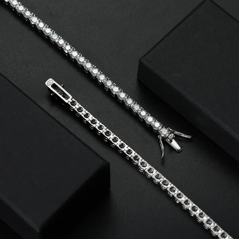 Pulsera "Tennis Moissanite" VVS1 | Certificada | D-LINK