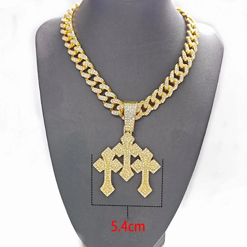 Collar "Urban Cross" Iced-Out | Estilo Impactante | D-LINK