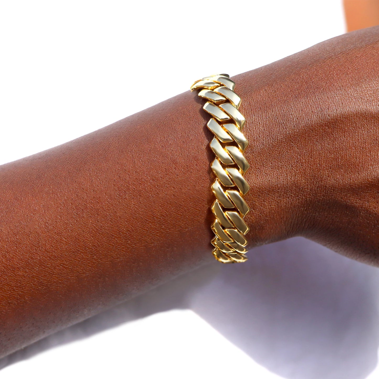 Pulsera "Iced Cuban" 14MM | Incrustaciones de Alto Brillo | D-LINK