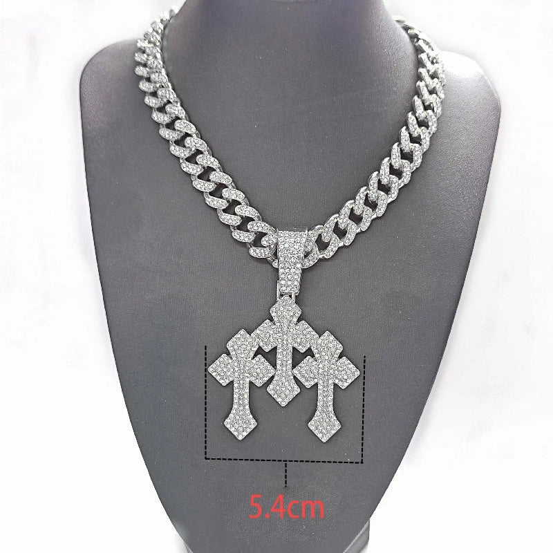 Collar "Urban Cross" Iced-Out | Estilo Impactante | D-LINK