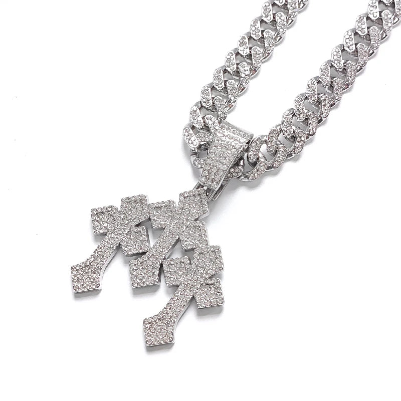 Collar "Urban Cross" Iced-Out | Estilo Impactante | D-LINK