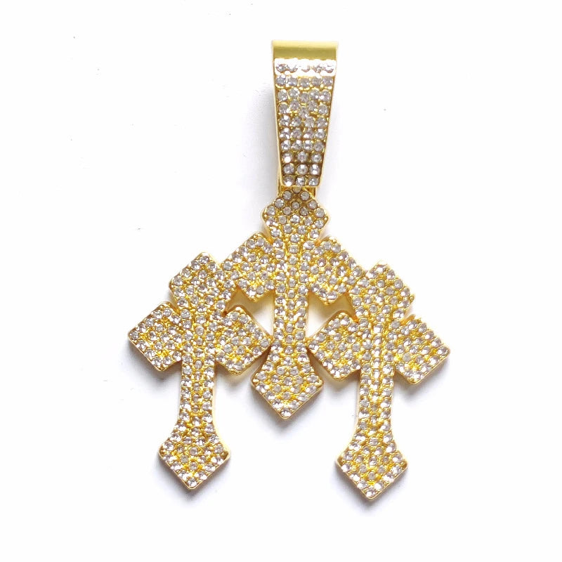 Collar "Urban Cross" Iced-Out | Estilo Impactante | D-LINK
