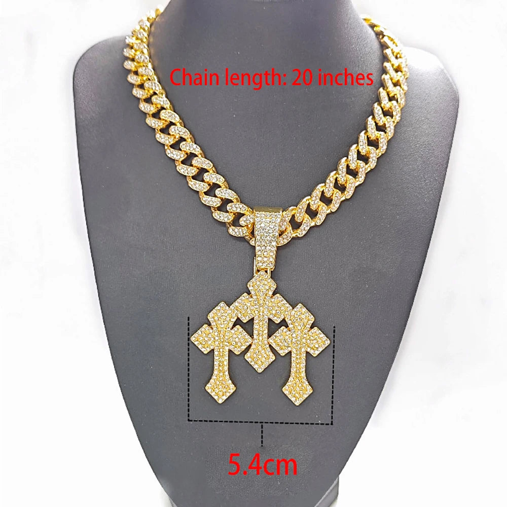 Collar "Urban Cross" Iced-Out | Estilo Impactante | D-LINK